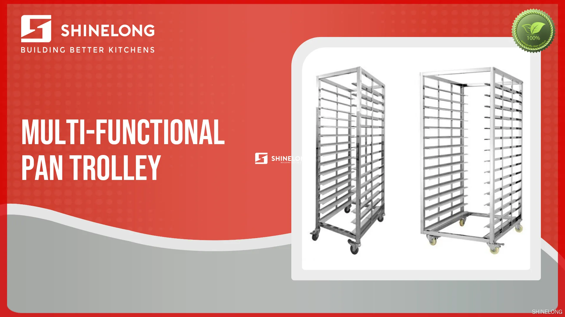 Stainless Steel Tray Trolley - Durable and Customizable 1