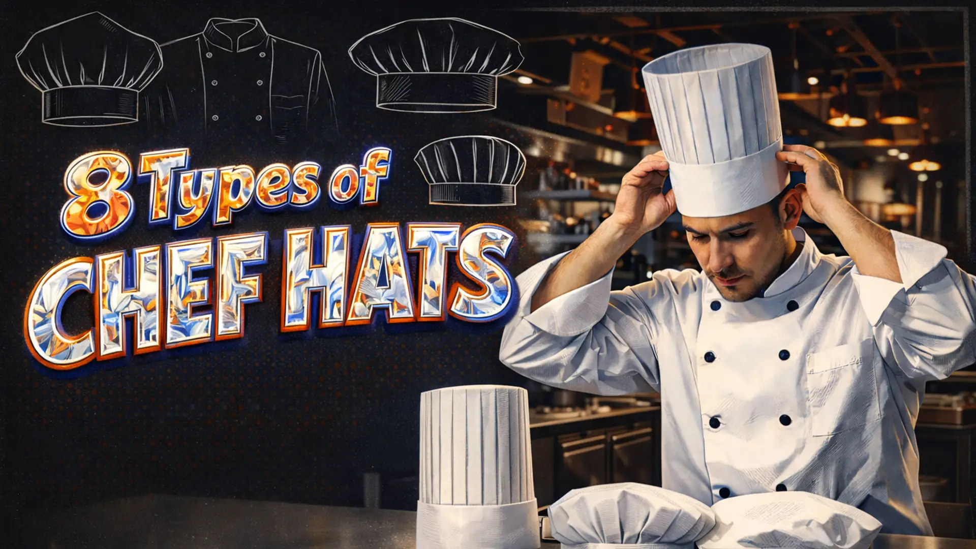 8 tipos de chapéus de chef explicados: história, propósito e significado |  Shinelong, image size:1920x1080