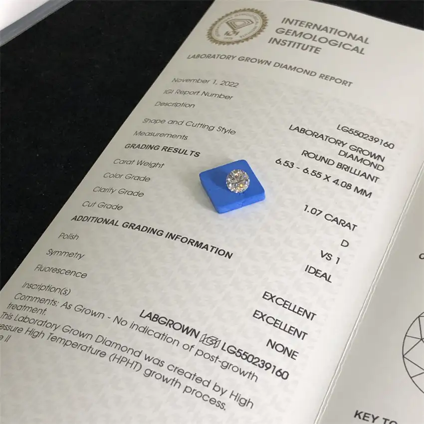 Custom 3 carat lab diamond directly sale Manufacturer | Messi Jewelry 6