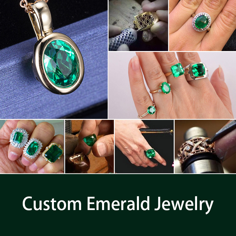 Emerald Cut Colombia Lab Grown Emerald Hydrothermal Lab Created Emerald 10