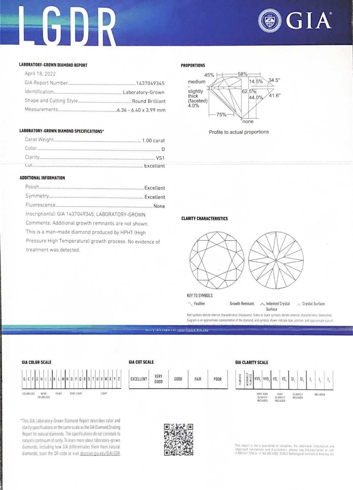 lab grown diamond gia certificate