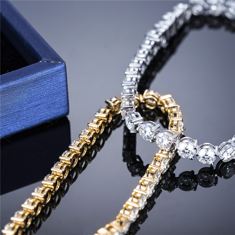 Praise man made diamond tennis bracelet highly rated | Messi Jewelry 24