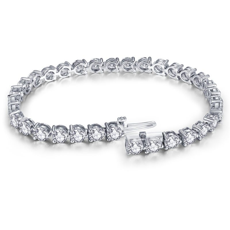 Praise man made diamond tennis bracelet highly rated | Messi Jewelry 10