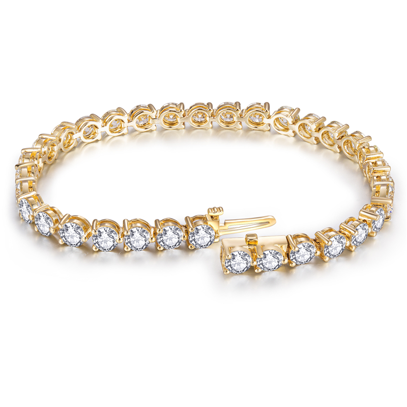 Praise man made diamond tennis bracelet highly rated | Messi Jewelry 14