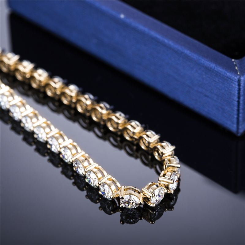 Praise man made diamond tennis bracelet highly rated | Messi Jewelry 22