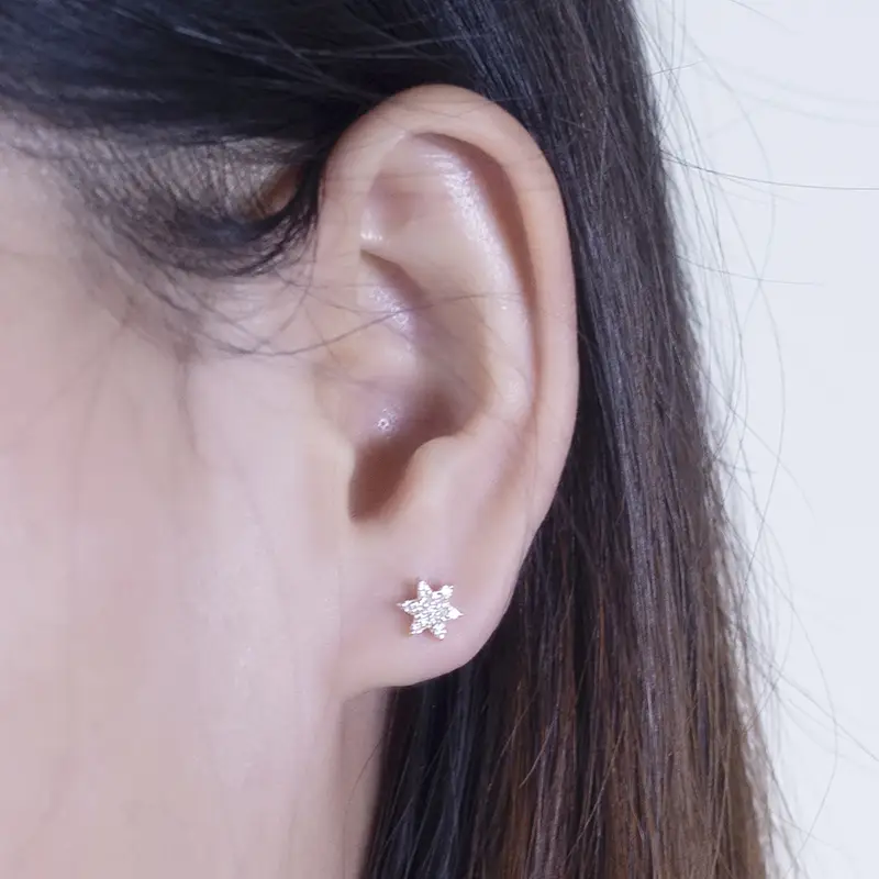 Messi Jewelry | Long Lasting moissanite stud earrings screw back supply 6
