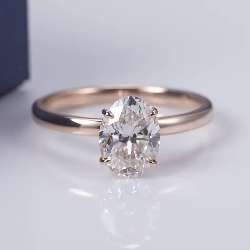 MSR -548 10K Rose Gold 1CT Lab Diamond Grown G VS1 -Messi Joyas 1