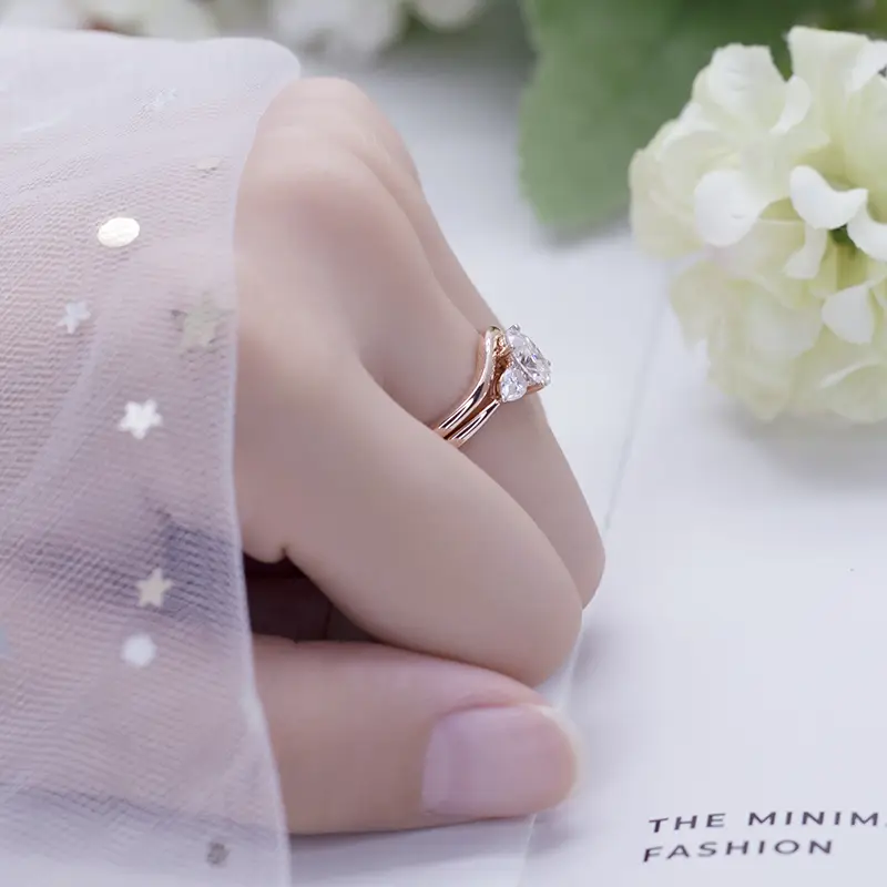Messi Jewelry | Wholesale synthetic diamond rings factory price 7