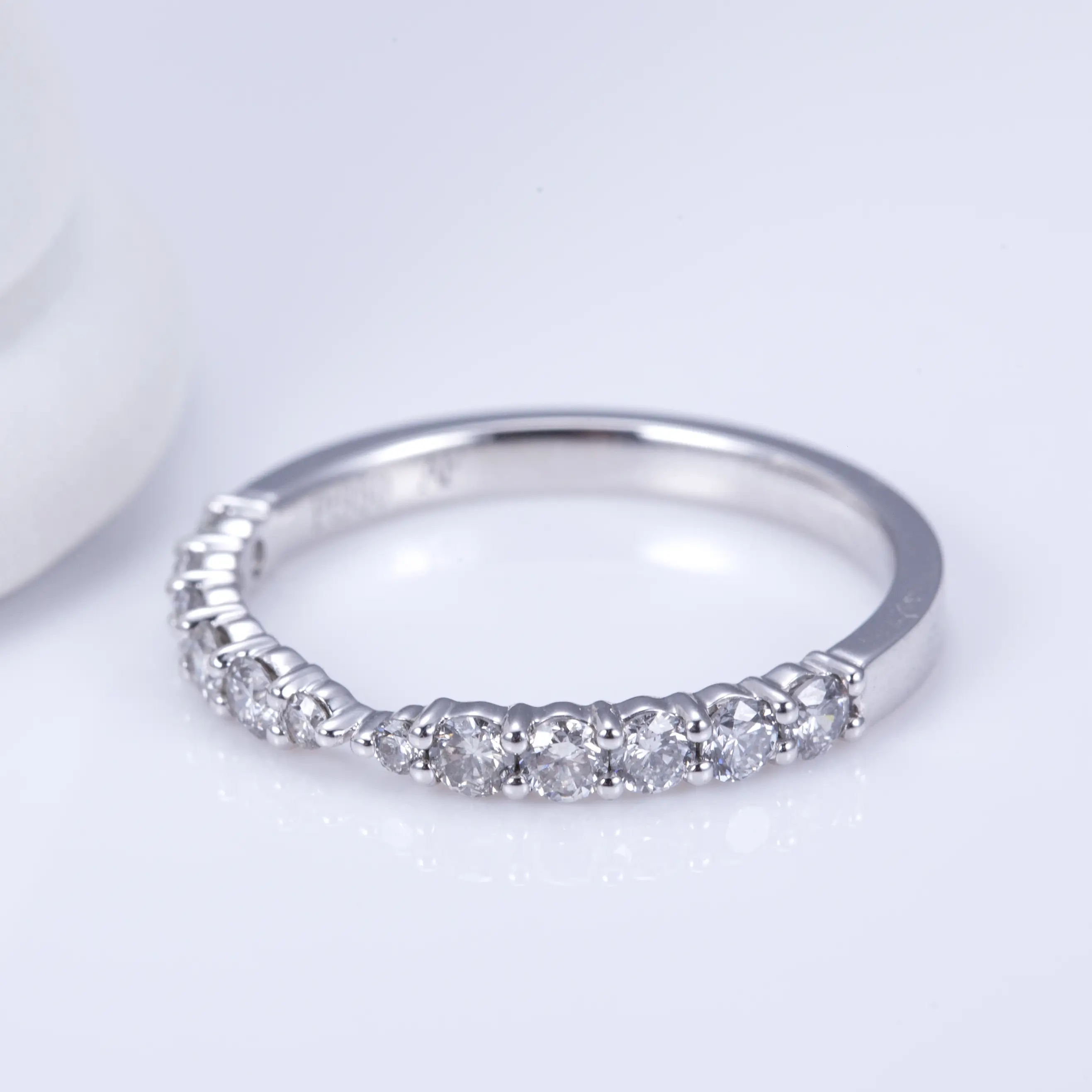 Stile moda msr-1081 18k oro hpht def vvs lab diamond women band anelli per il matrimonio 1