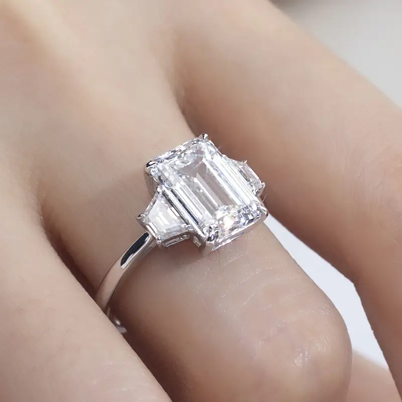 Custom lab diamond wedding band wholesale Manufacturer | Messi Jewelry 7