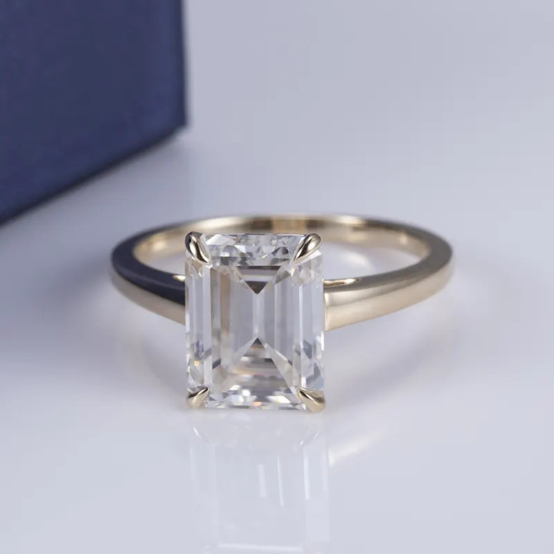 Customized Yellow Gold Moissanite Ring Company 2