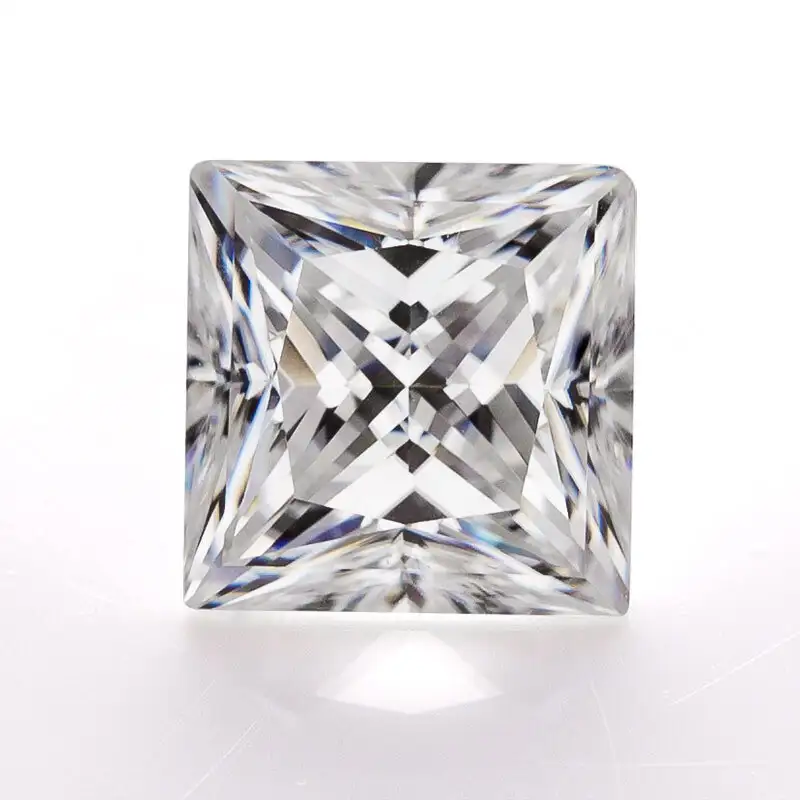 Princess Cut Moissanite D Ef Gh Color Gra certificato 1