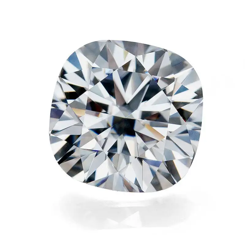 Cuscino taglio moissanite d ef gh color gra certificato 1