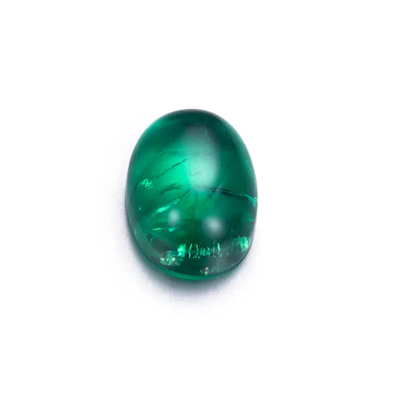 Cabochon Cut Colombia Lab cultivado Emerald Hydrotermal Lab creado esmeralda 1