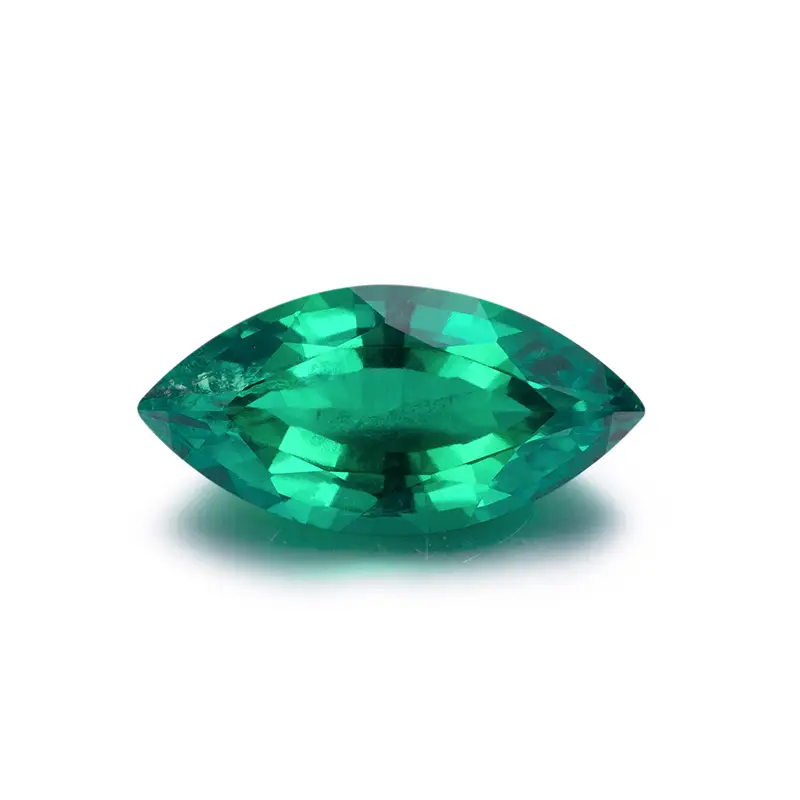Marquise Cut Colombia Lab Grown Emerald Hydrothermal Lab Created Emerald 1