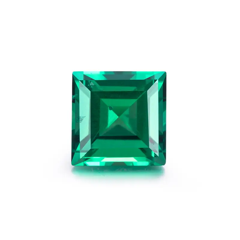 Cut Square Cut Colombia Crown Grown Emerald Hydrothermal Lab creato smeraldo 1