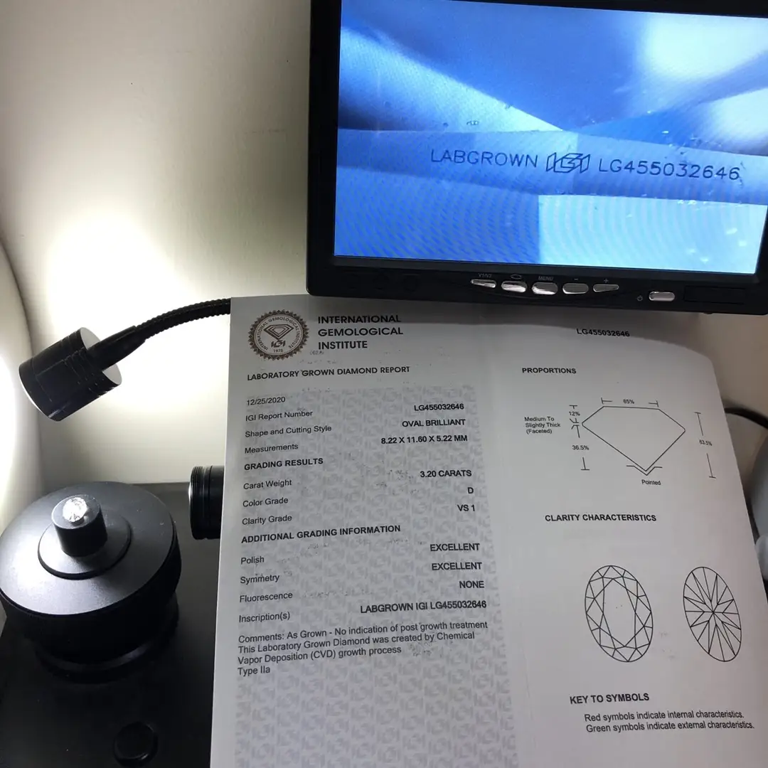 Oval Lab Diamonds: IGI Certified, Affordable, Various Colors 4