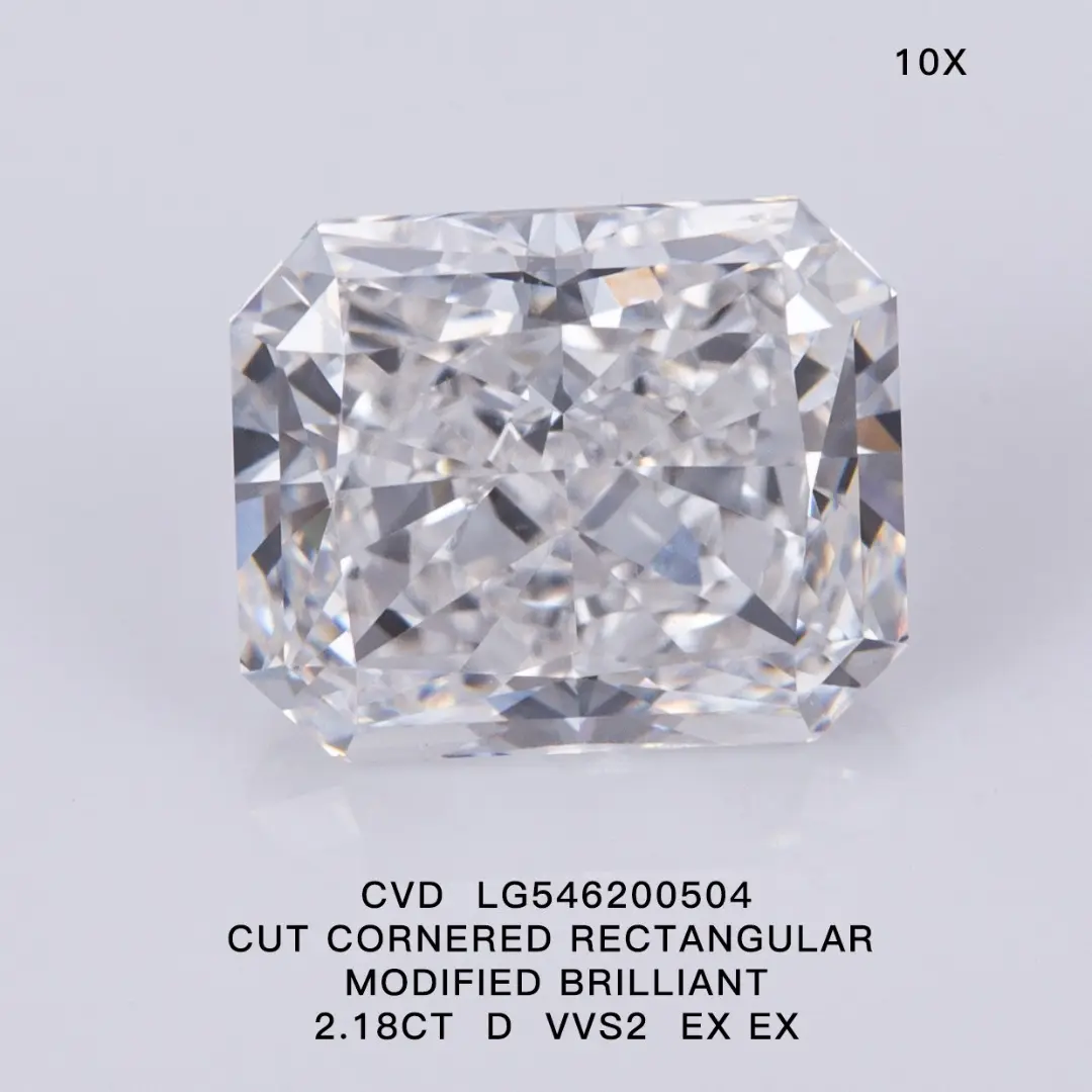 2 Carat Radiant Lab Grown Diamond - Sustainable Brilliance 3