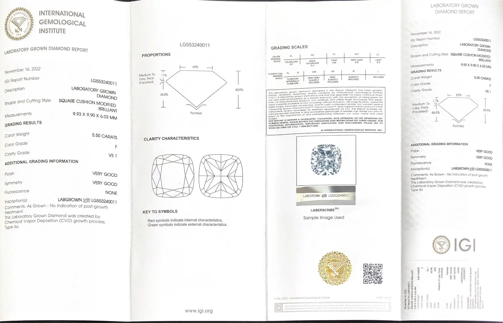 Messi Jewelry | Praise elongated cushion cut lab diamond quality assurance 6