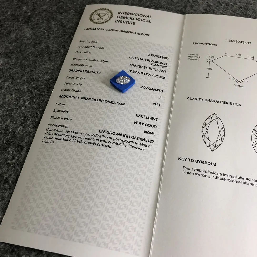 IGI Certified Lab Diamonds 0.3-10 ct: Custom Sizes, Shapes 4