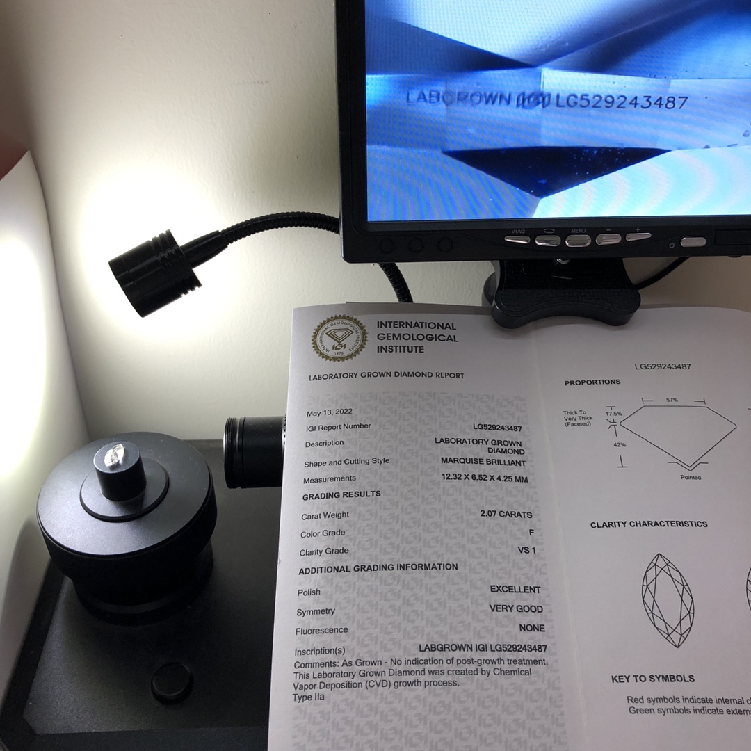 Bag-ong 3 carat lab nga gipatubo nga marquise diamante nga serye | Messi Alahas 9