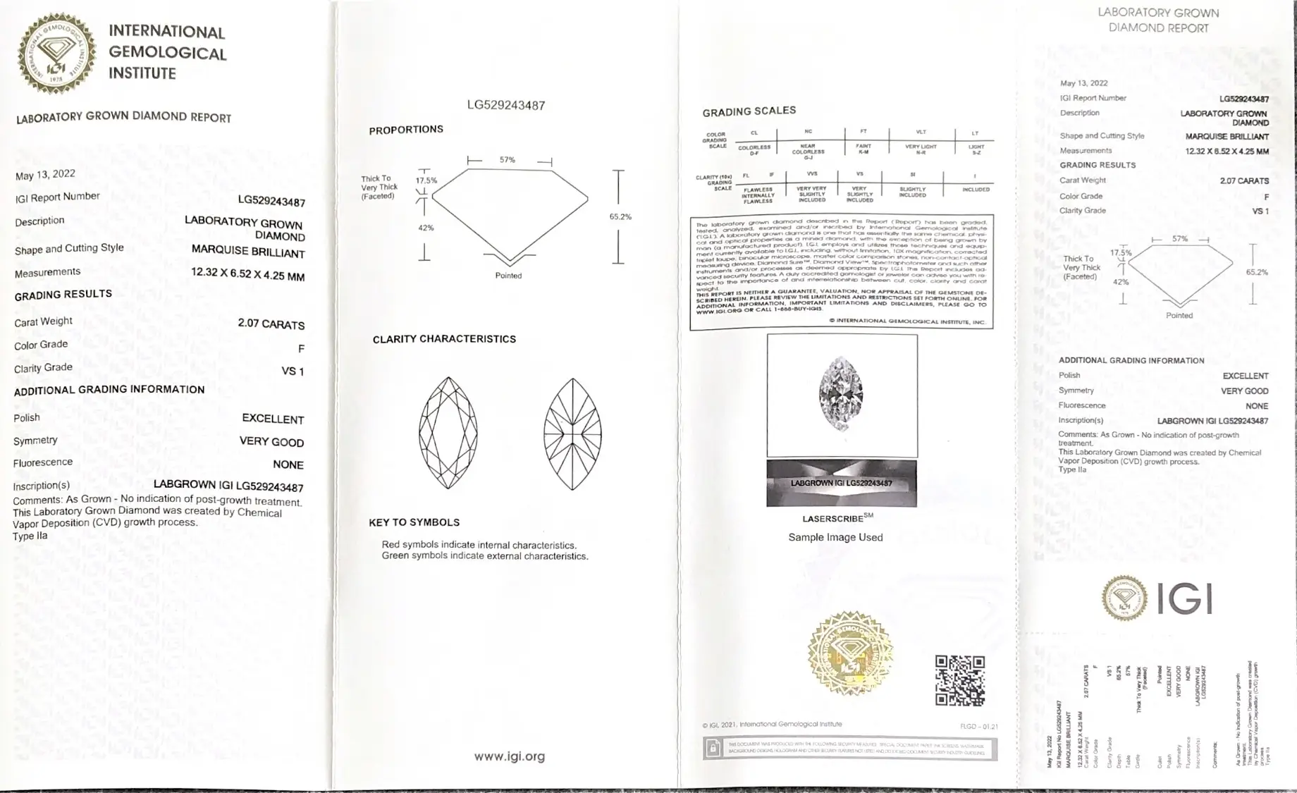 IGI Certified Lab Diamonds 0.3-10 ct: Custom Sizes, Shapes 6