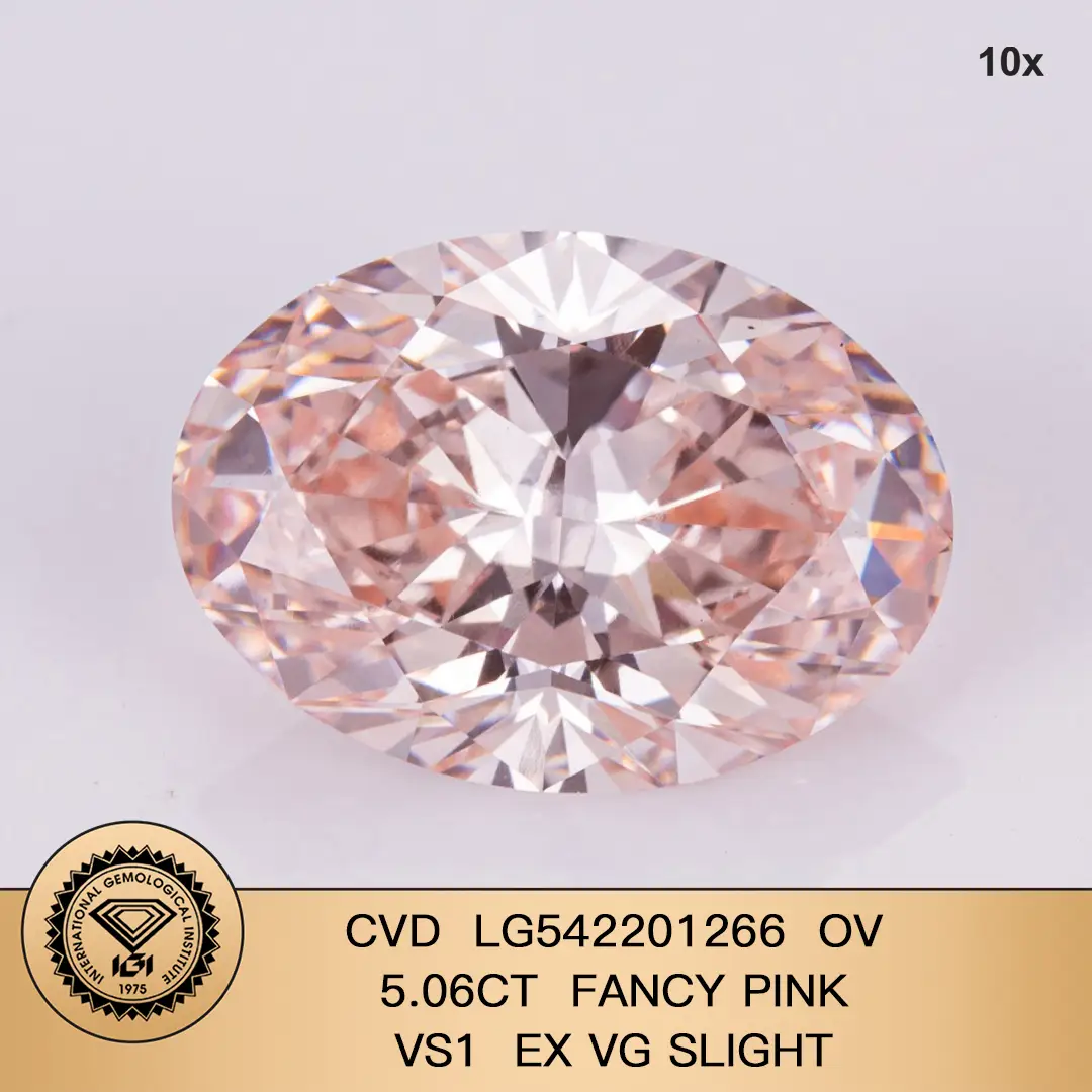 Cost-effective lab created pink diamond ring manufacturing | Messi Jewelry 2