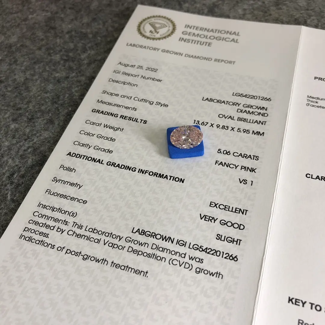 Custom 2.5 carat oval lab diamond directly sale Manufacturer | Messi Jewelry 6