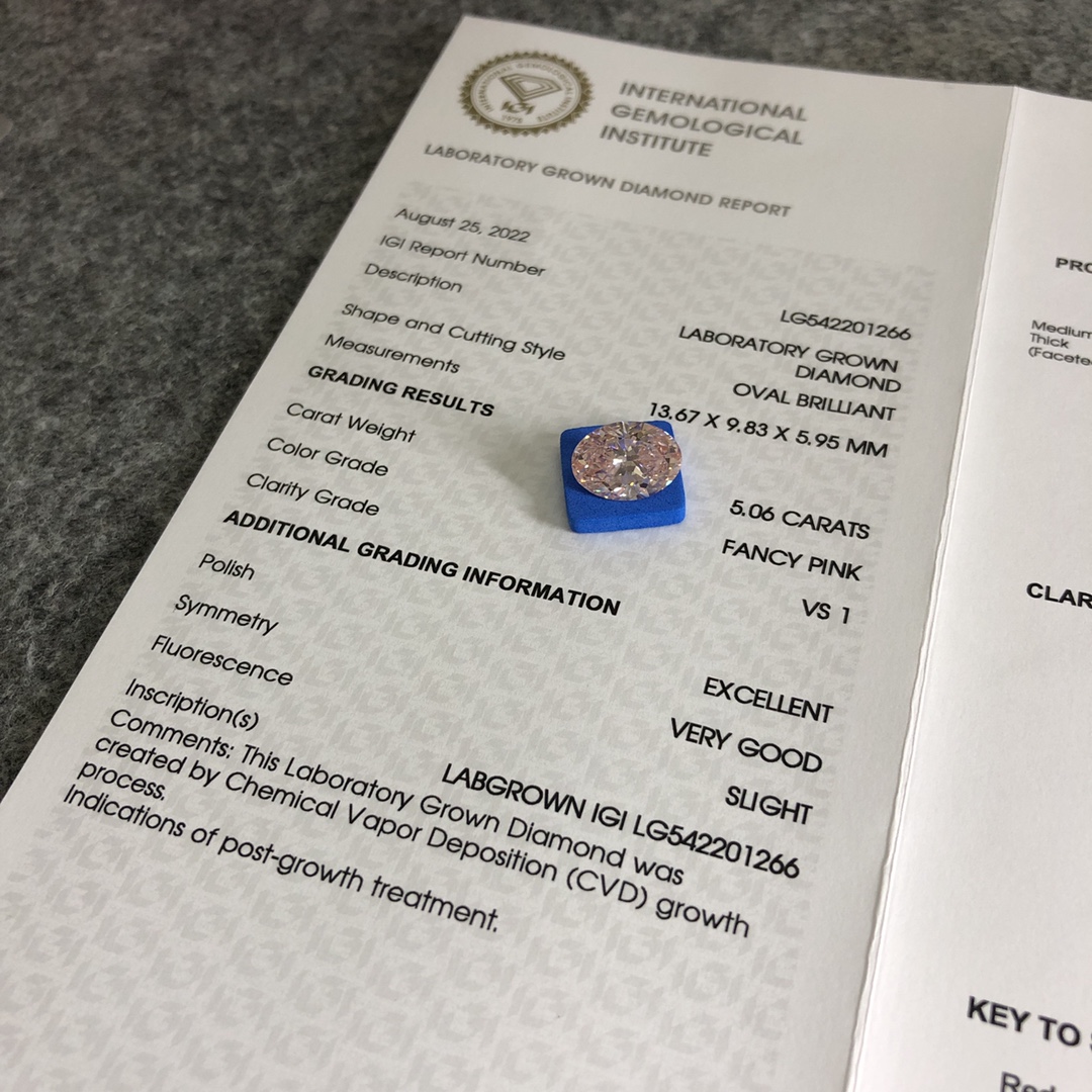 pink lab grown diamonds