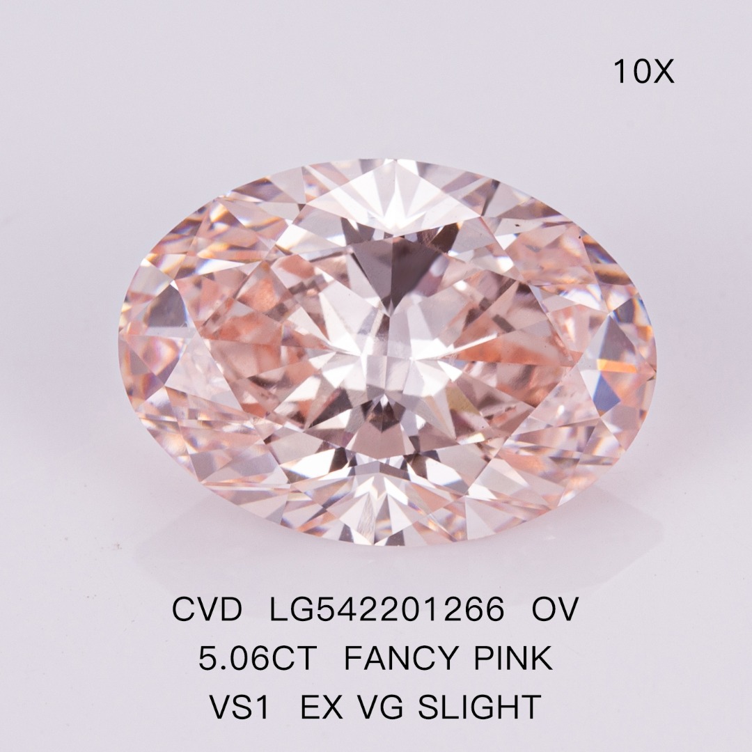 5.06 ct lab grown diamonds pink