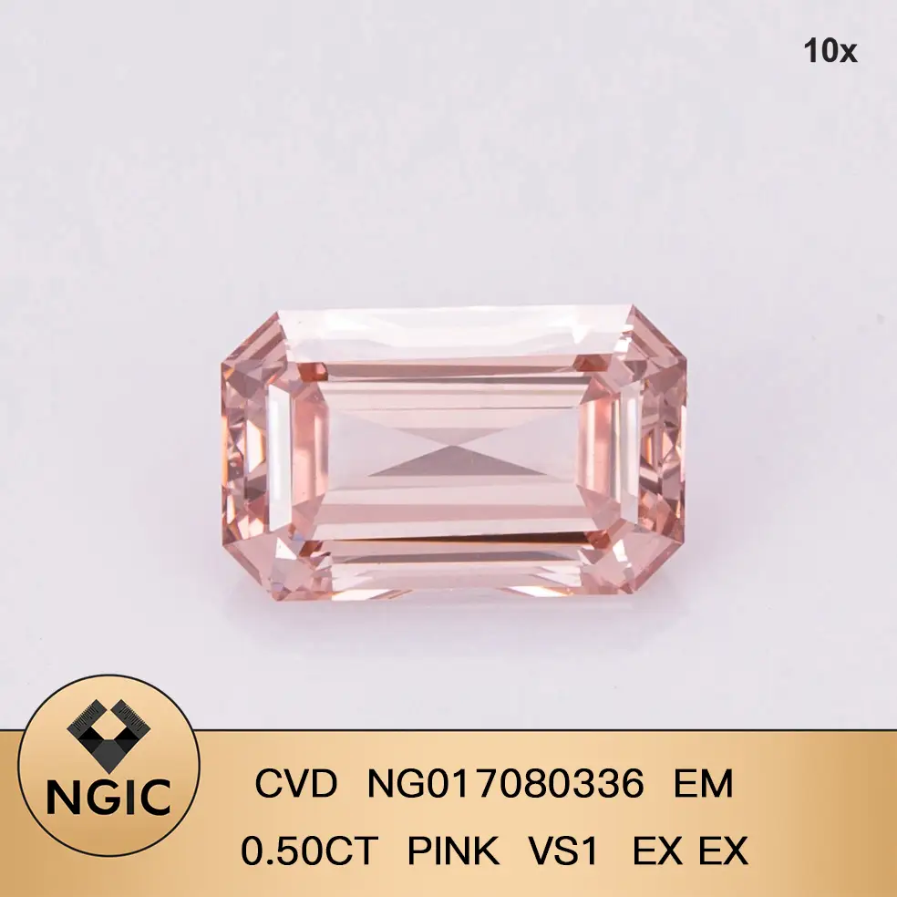 Best Price lab emerald cut diamond high safety | Messi Jewelry 2