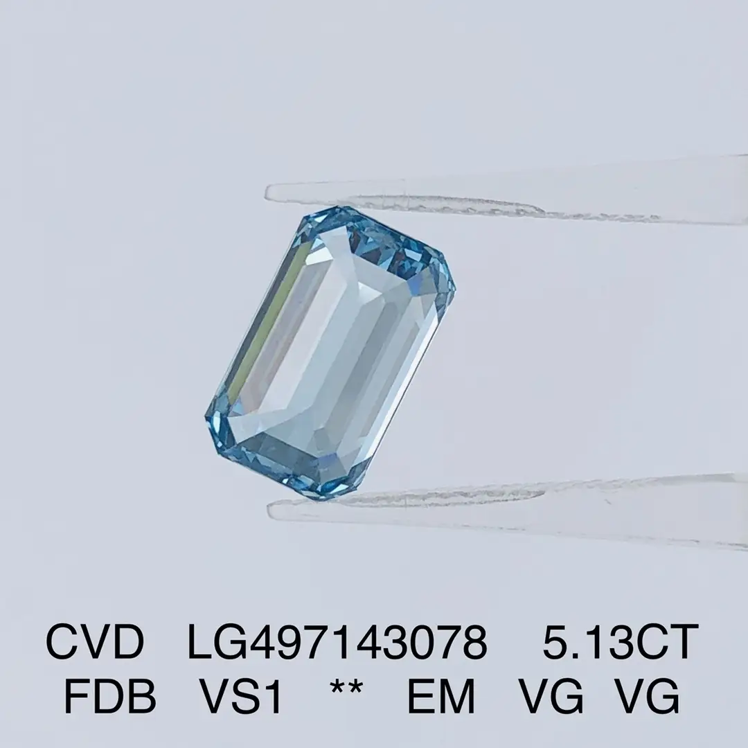 Messi Jewelry | newly lab created diamond emerald cut high safety 3