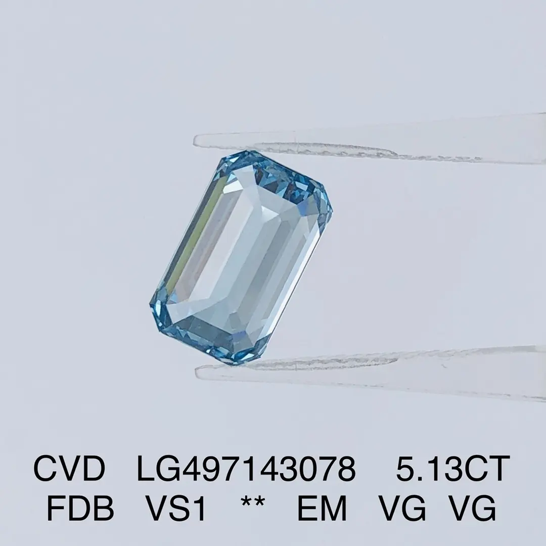 Messi Jewelry | newly lab created diamond emerald cut high safety 3