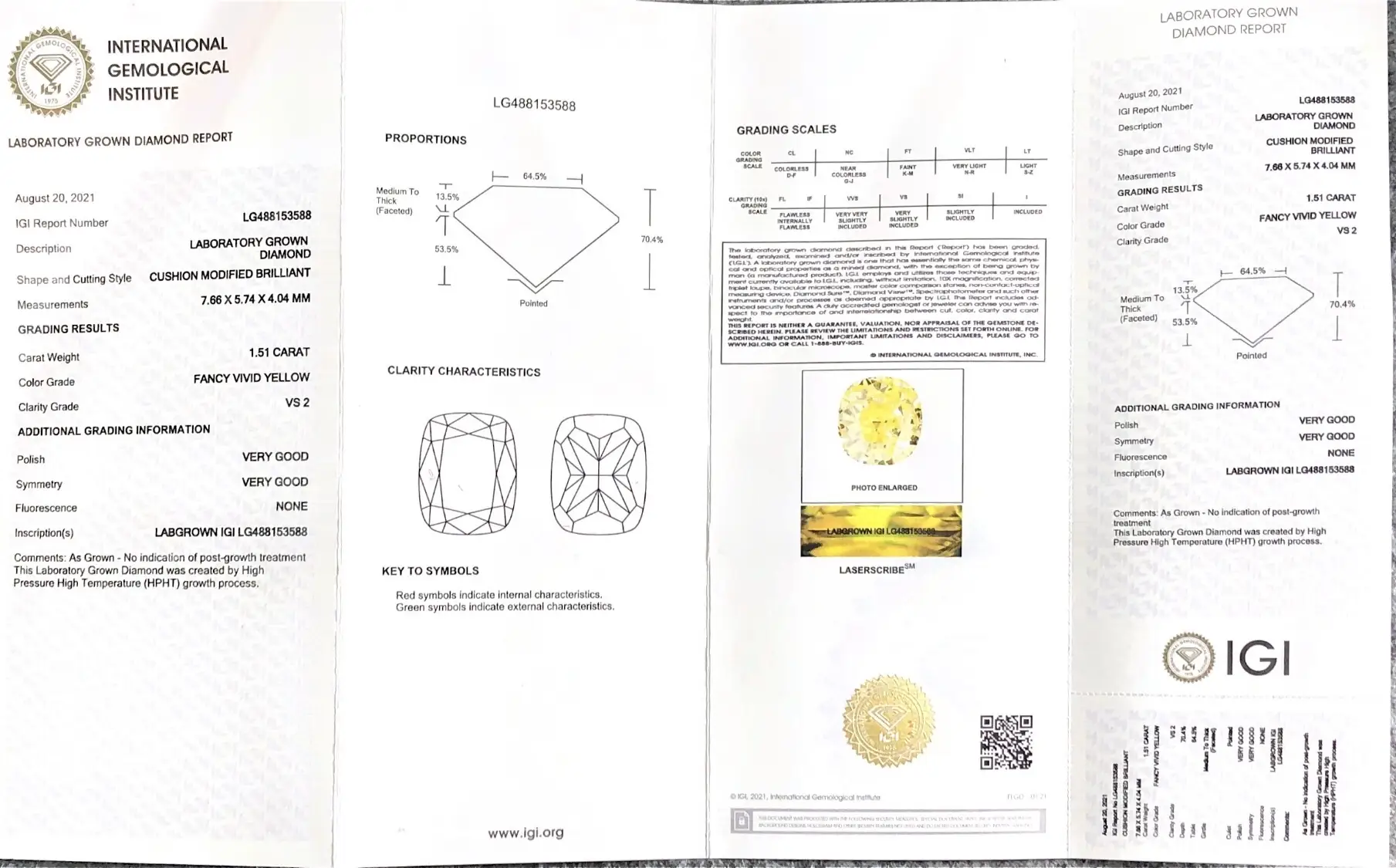 0.3-10 ct Lab Diamond Cushion Cut w/ IGI Cert. Contact for Daily Updates 7