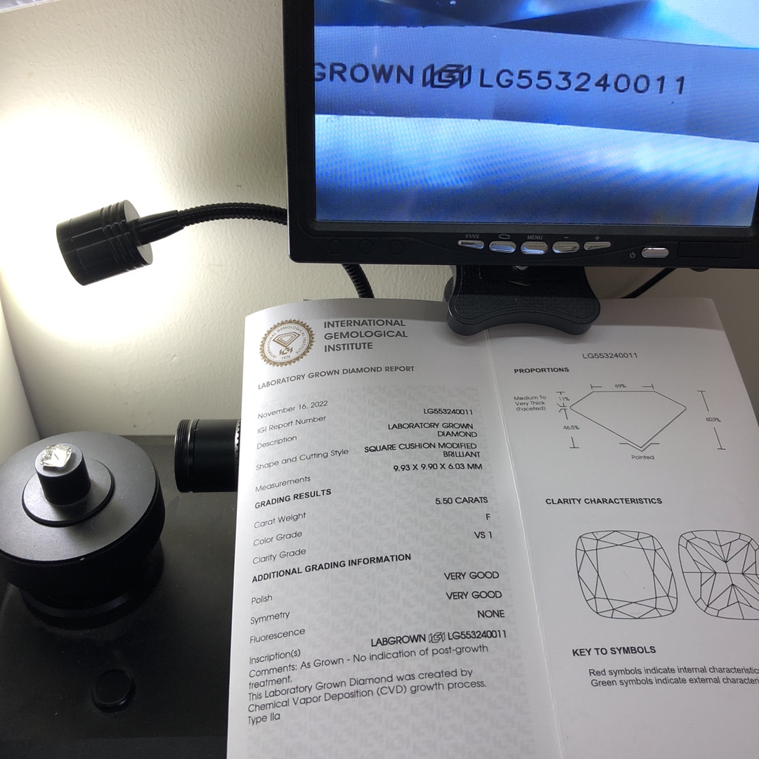 Creative large man made diamonds customized | Messi Jewelry 8