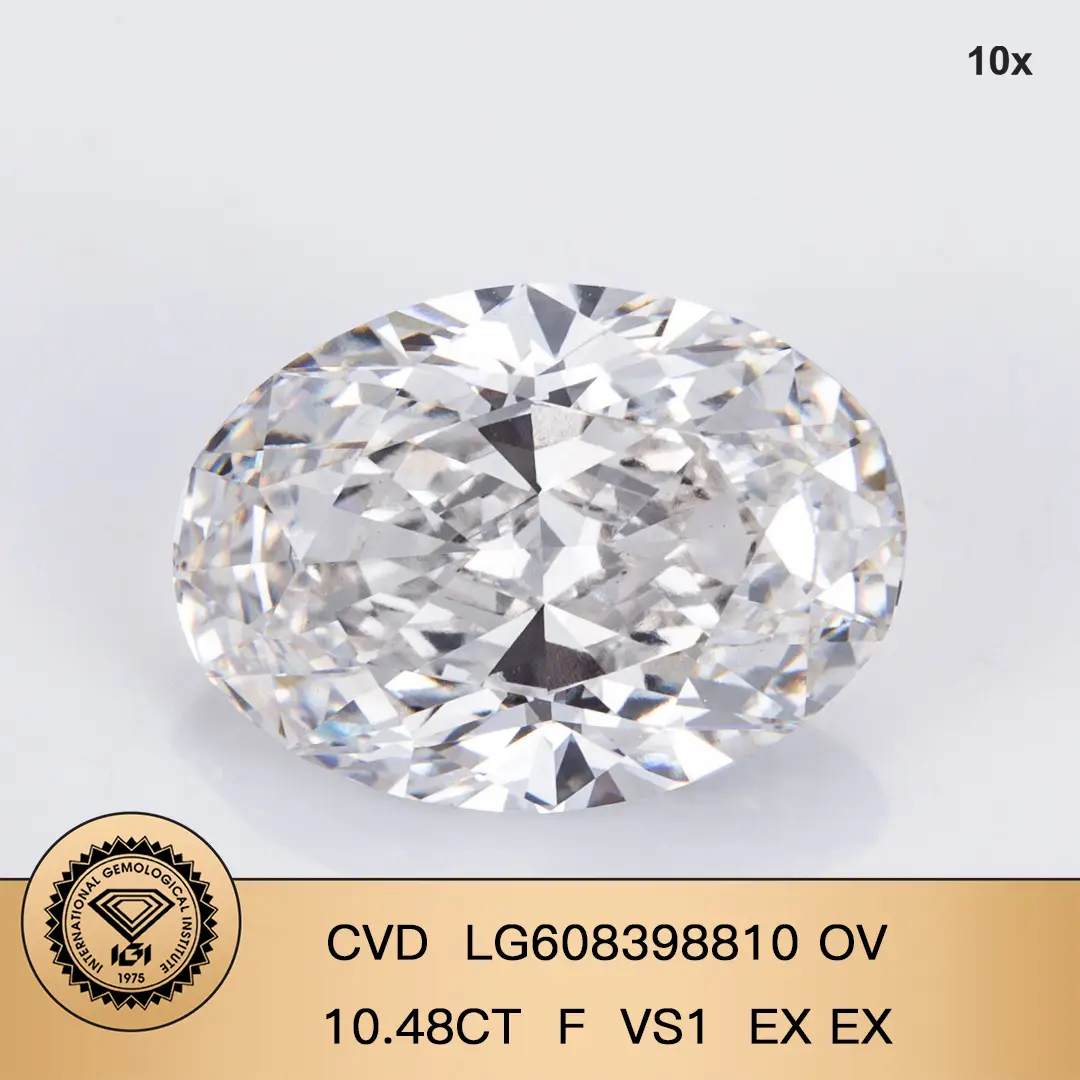 2.5 Ct Oval Lab Diamond IGI Certified 2