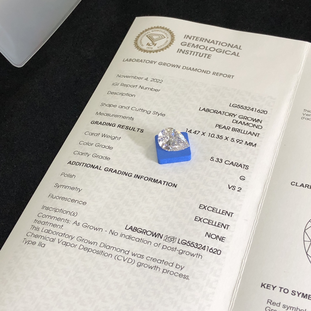 Barang Kemas Messi | Jualan Panas harga kilang berlian buatan manusia besar 7