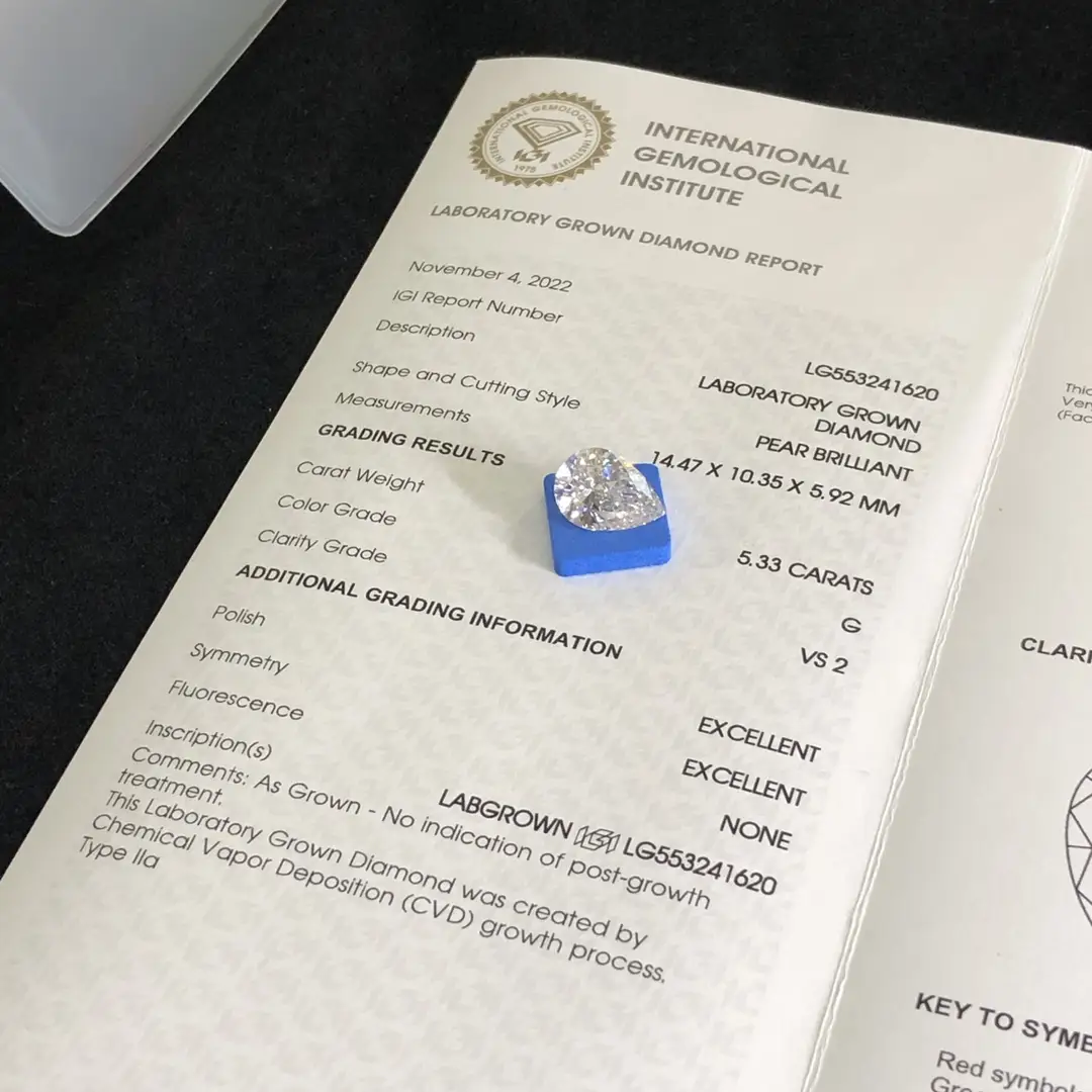 Messi Jewelry | Hot Sale large man made diamonds factory price 6
