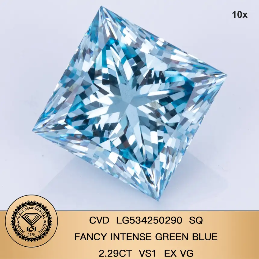 2 carat princess cut lab grown diamond at Wholesale Prices | Messi Jewelry 2
