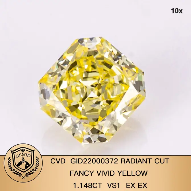 Lab Created Yellow Diamonds - 0.3 ct to 10 ct, Daily Update List, GMID Certificate 2