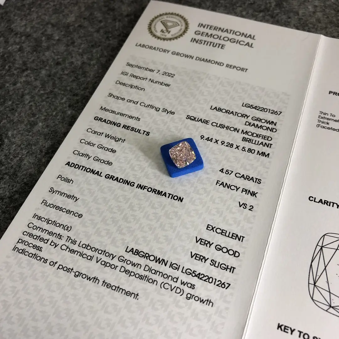 Custom cushion lab diamond manufacturing Manufacturer | Messi Jewelry 2