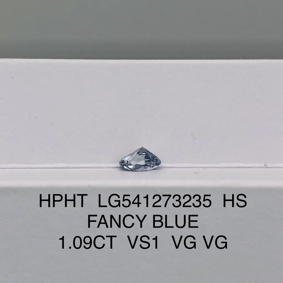 Heart 1ct Fancy Blue VS1 HPHT Diamond Lab Grown Diamond IGI Certificate 10
