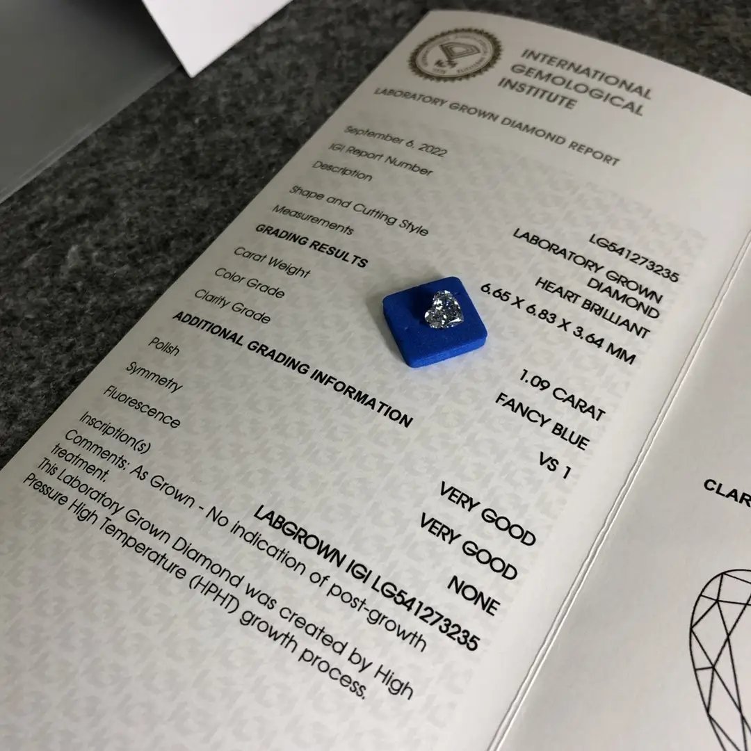 Best Price lab grown heart diamond suppliers | Messi Jewelry 3