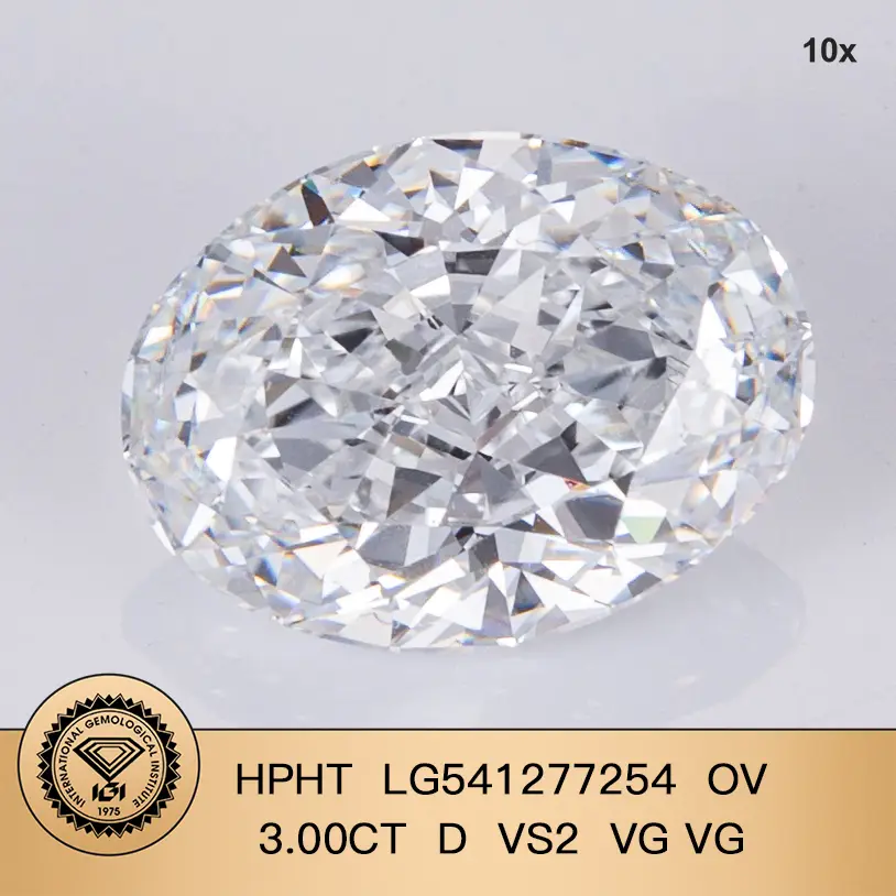 Messi Jewelry | newly 1.5 carat lab grown oval diamond manufacturing 2