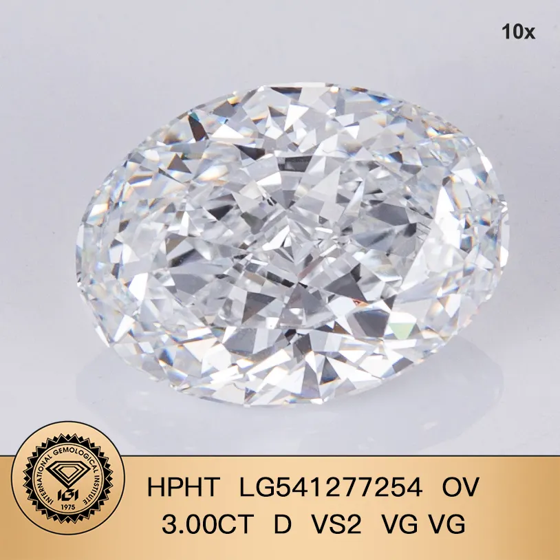 Messi Jewelry | newly 1.5 carat lab grown oval diamond manufacturing 2