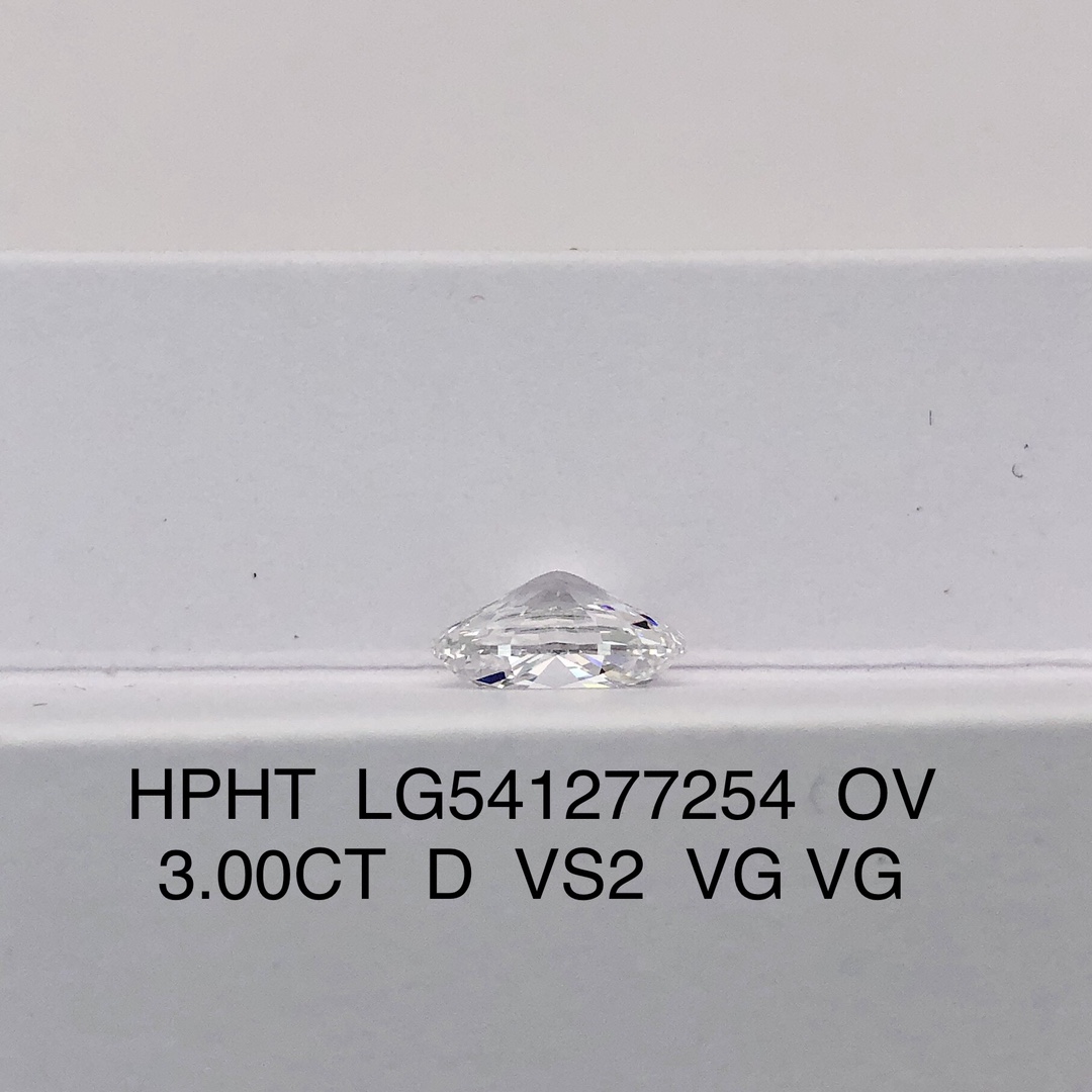 Custom oval man made diamond engagement ring directly sale Manufacturer | Messi Jewelry 11