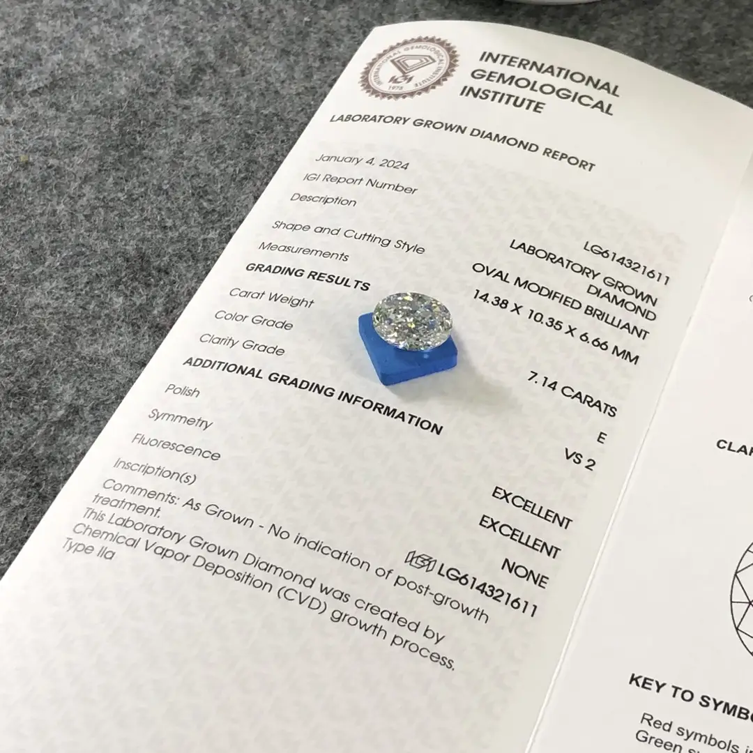 1.5 carat lab grown diamond oval at Wholesale Prices | Messi Jewelry 4