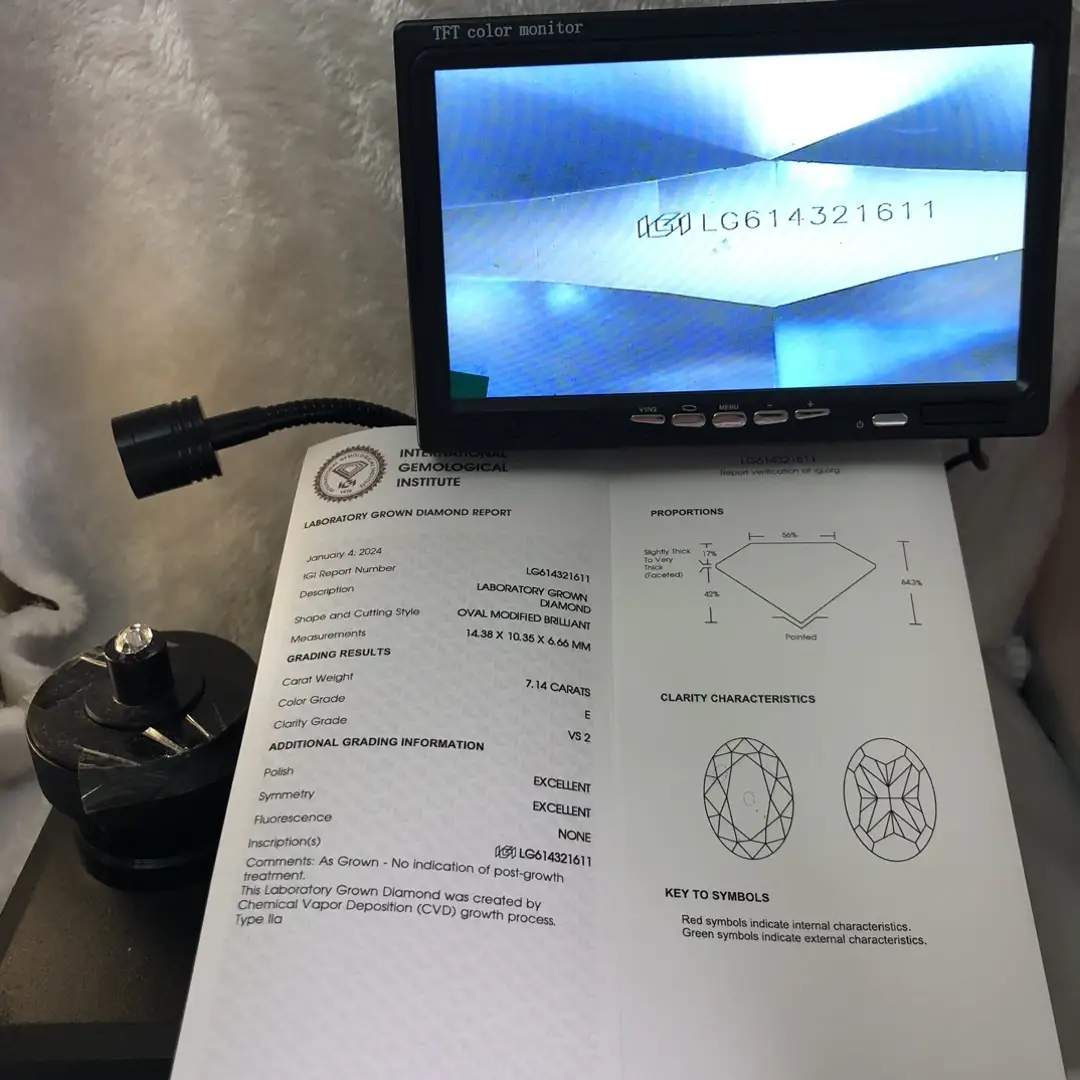 1.5 carat lab grown diamond oval at Wholesale Prices | Messi Jewelry 5