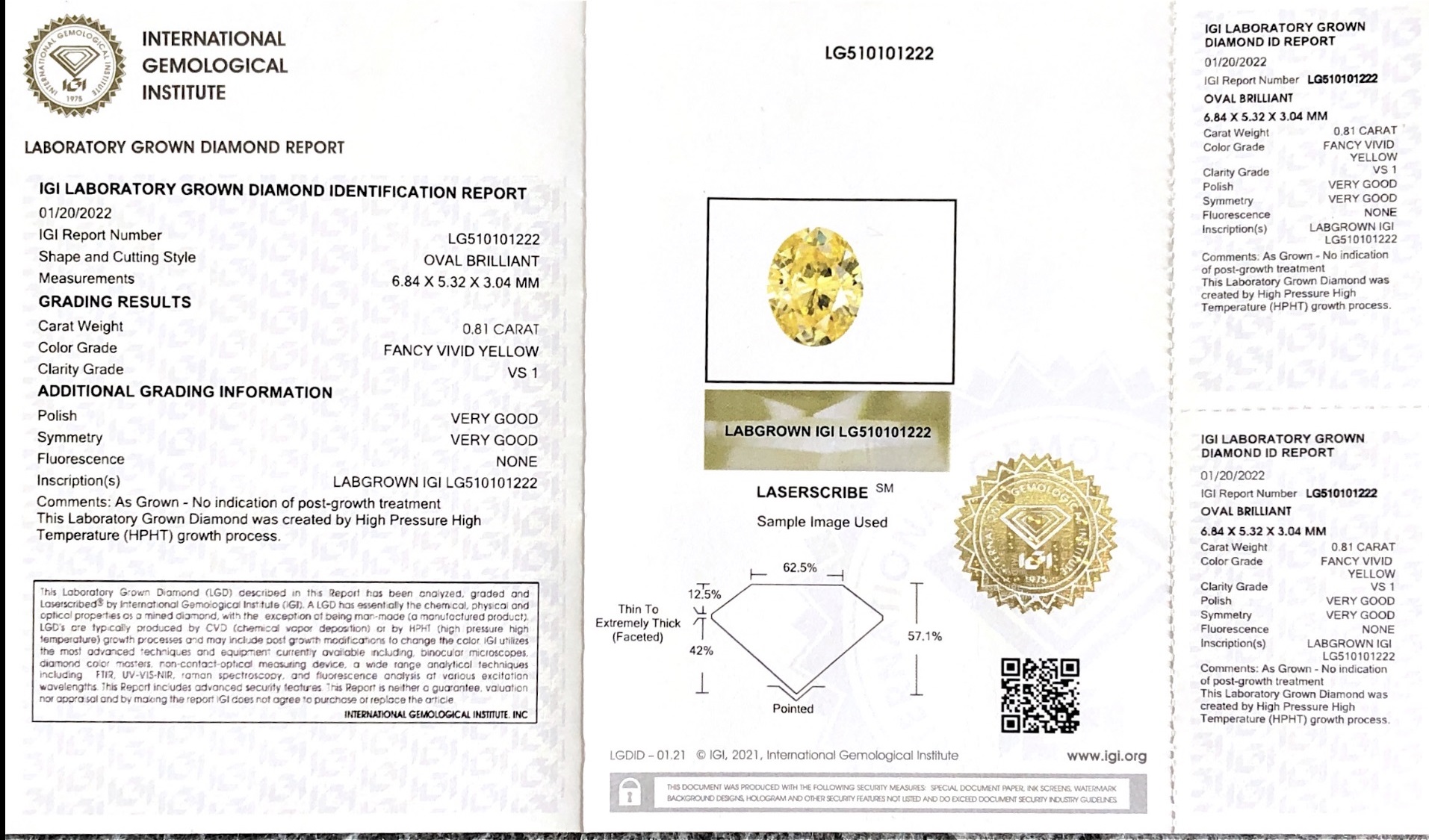 Oval Dark Yellow Brilliant Cut Lab Grown Diamond --Messi Jewelry 7
