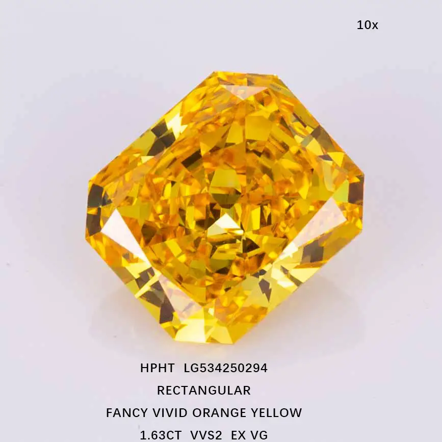 【ラボダイヤ】イエロー0.256ct イエローダイヤモンド 0.153ctルース(FANCY INTENSE YELLOW